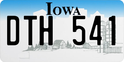 IA license plate DTH541