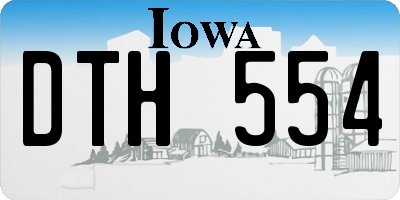 IA license plate DTH554