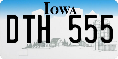 IA license plate DTH555