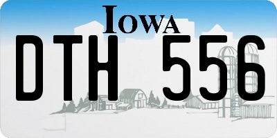 IA license plate DTH556