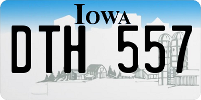 IA license plate DTH557