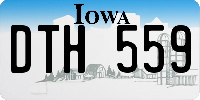 IA license plate DTH559