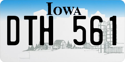 IA license plate DTH561