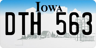 IA license plate DTH563