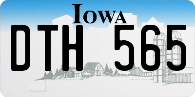 IA license plate DTH565