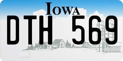 IA license plate DTH569