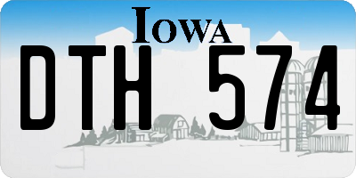 IA license plate DTH574