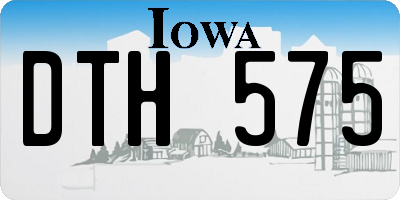 IA license plate DTH575