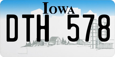 IA license plate DTH578