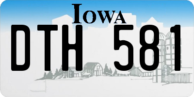 IA license plate DTH581