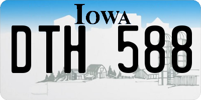 IA license plate DTH588