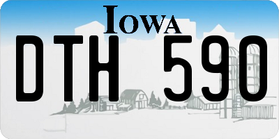 IA license plate DTH590