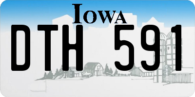 IA license plate DTH591
