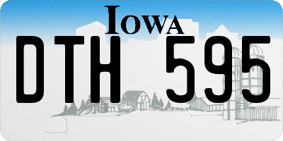 IA license plate DTH595