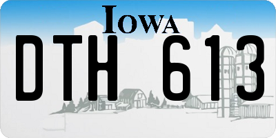 IA license plate DTH613