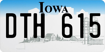 IA license plate DTH615
