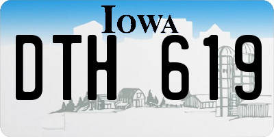 IA license plate DTH619