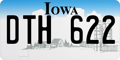 IA license plate DTH622