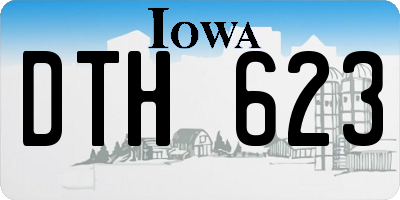 IA license plate DTH623