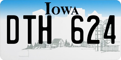 IA license plate DTH624
