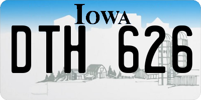 IA license plate DTH626