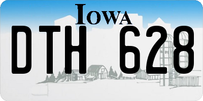 IA license plate DTH628