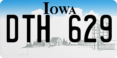 IA license plate DTH629