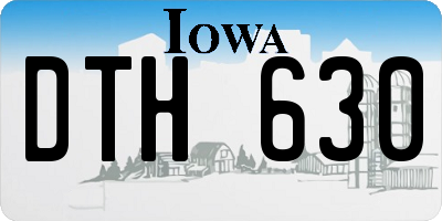 IA license plate DTH630