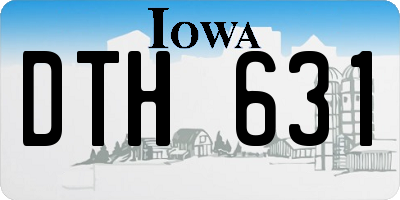 IA license plate DTH631