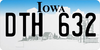 IA license plate DTH632