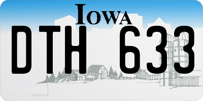 IA license plate DTH633