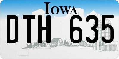 IA license plate DTH635