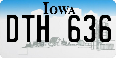 IA license plate DTH636