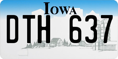 IA license plate DTH637