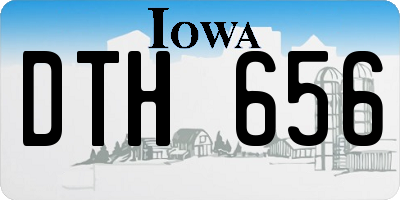 IA license plate DTH656