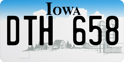 IA license plate DTH658