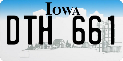 IA license plate DTH661