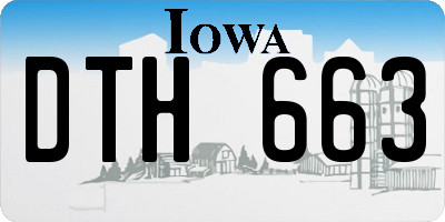 IA license plate DTH663