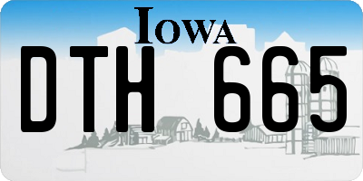 IA license plate DTH665
