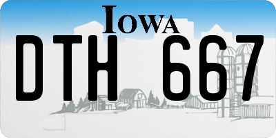 IA license plate DTH667