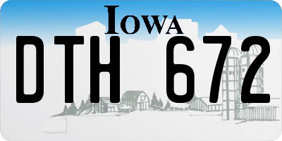 IA license plate DTH672