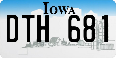 IA license plate DTH681