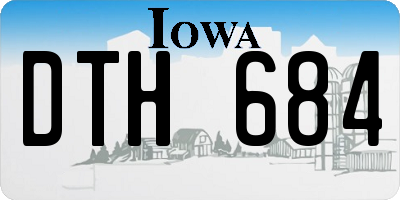 IA license plate DTH684