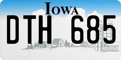 IA license plate DTH685