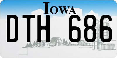 IA license plate DTH686