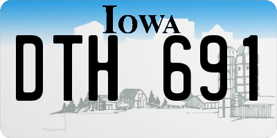 IA license plate DTH691