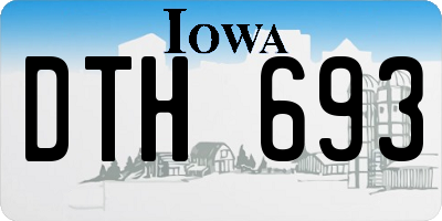 IA license plate DTH693