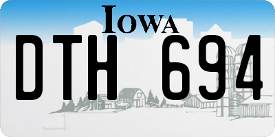 IA license plate DTH694