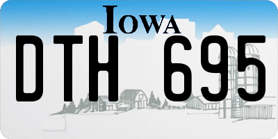 IA license plate DTH695