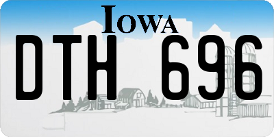 IA license plate DTH696